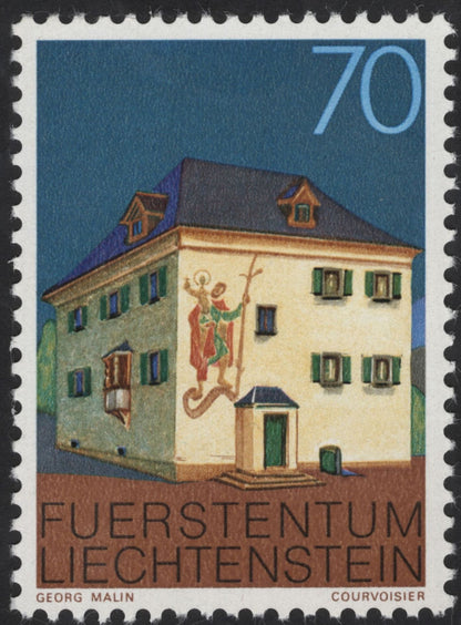 SCG12257 - Liechtenstein Traditional Architecture Definitive Stamps
