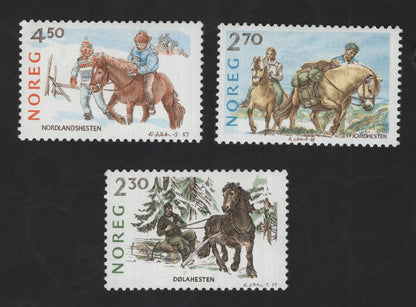 SCG12258 - Norway 1987 Native Horse Breeds Definitive Set