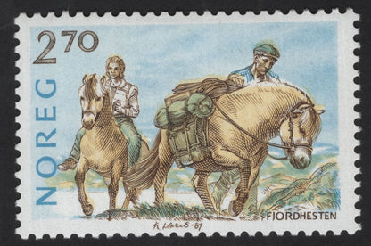 SCG12258 - Norway 1987 Native Horse Breeds Definitive Set