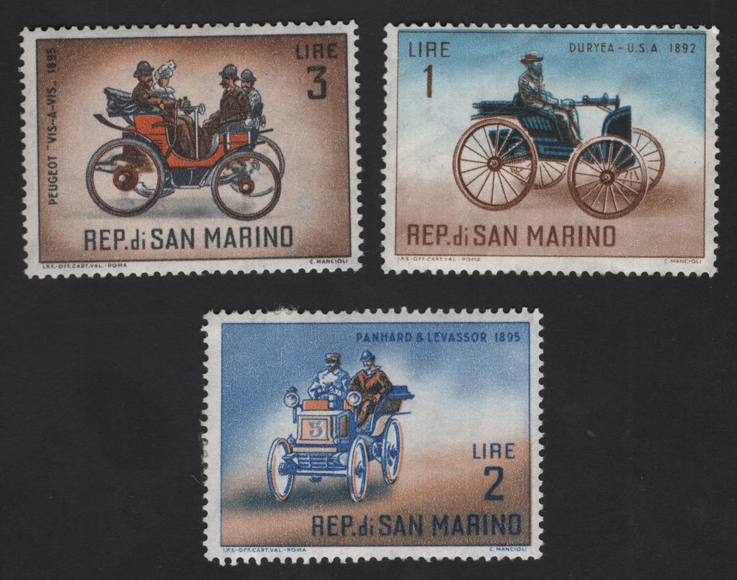 SCG12259 - San Marino Classic Automobile Pioneers Set (1891–1895)