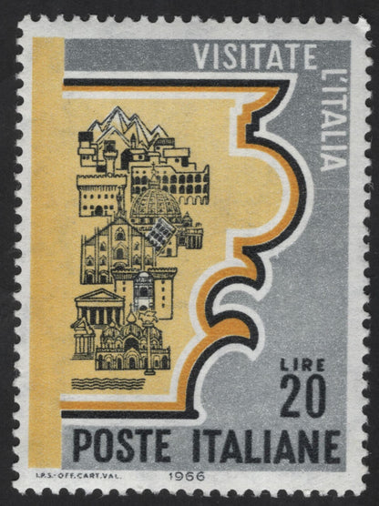SCG12260 - Italy 1966 Republic Anniversary & Tourism Promotion Stamp Set