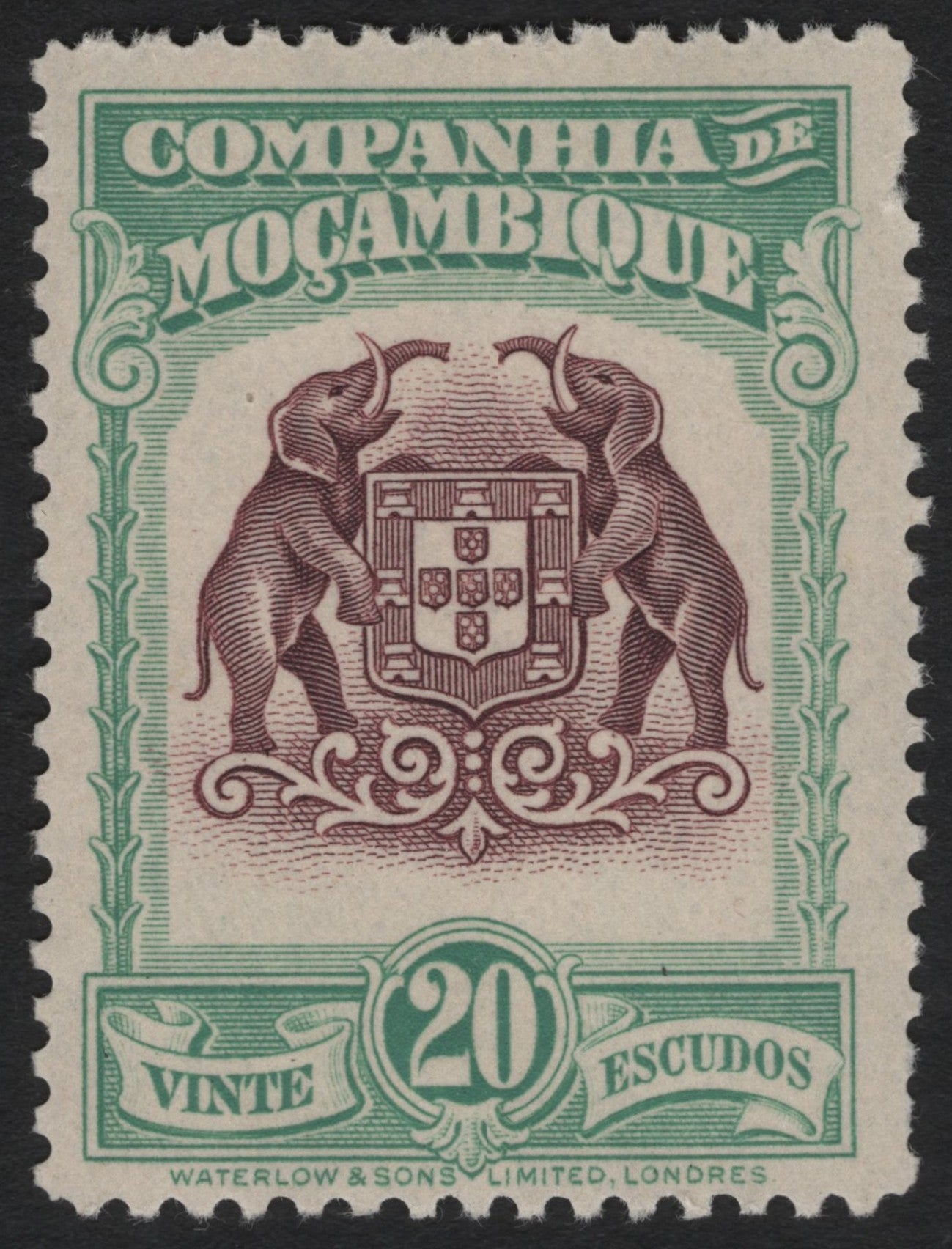 SCG8335 - Mozambique Company 20 Escudos Stamp