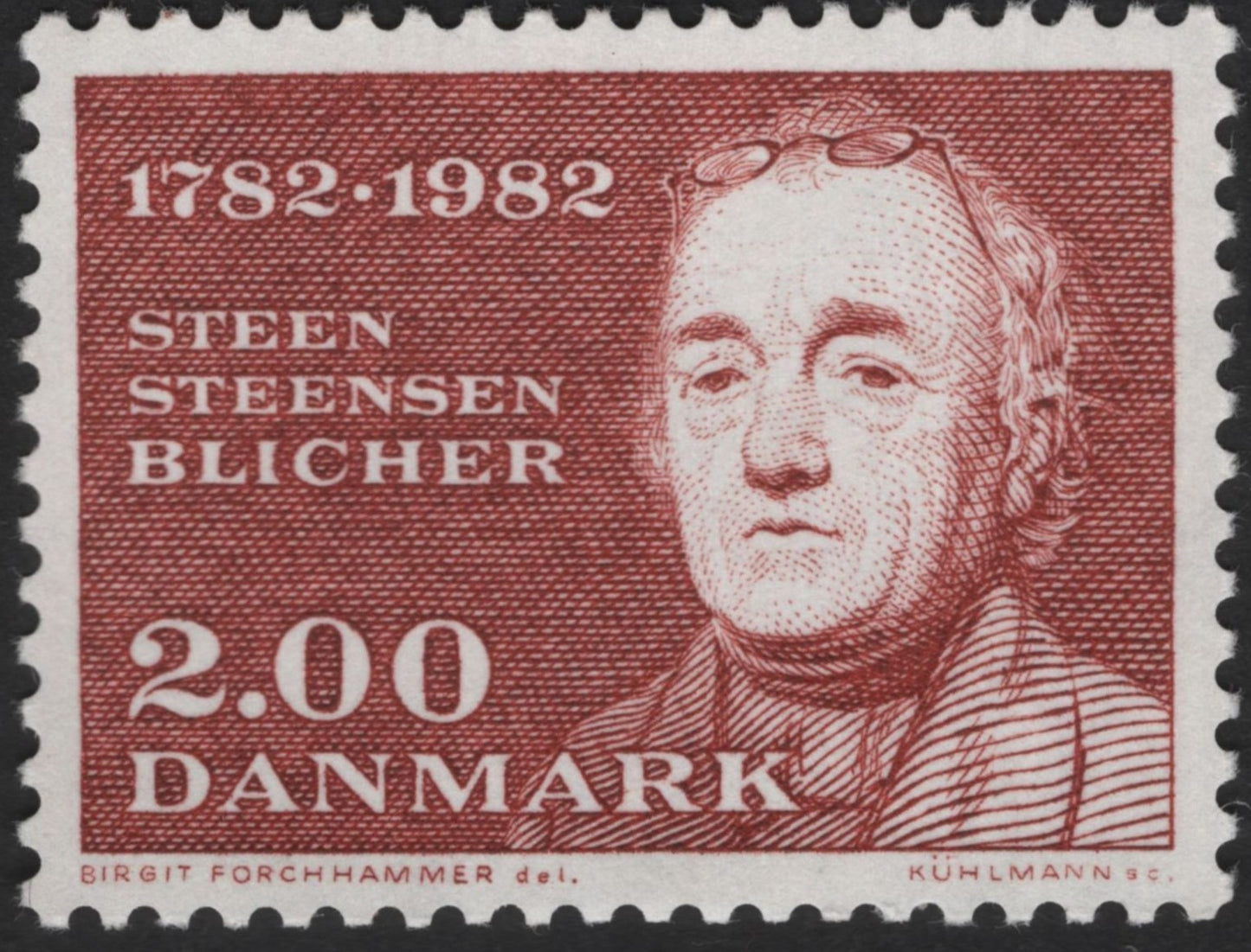 SCG12109 - Denmark 1982 Steen Steensen Blicher Literary Commemorative – 2.00 Krone