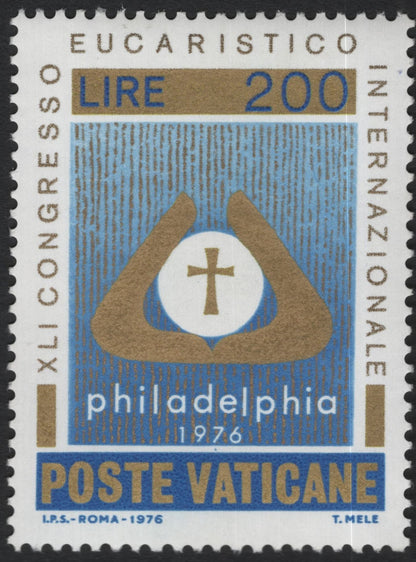 SCG10829 - Vatican City – 1976 International Eucharistic Congress (Philadelphia) Stamp