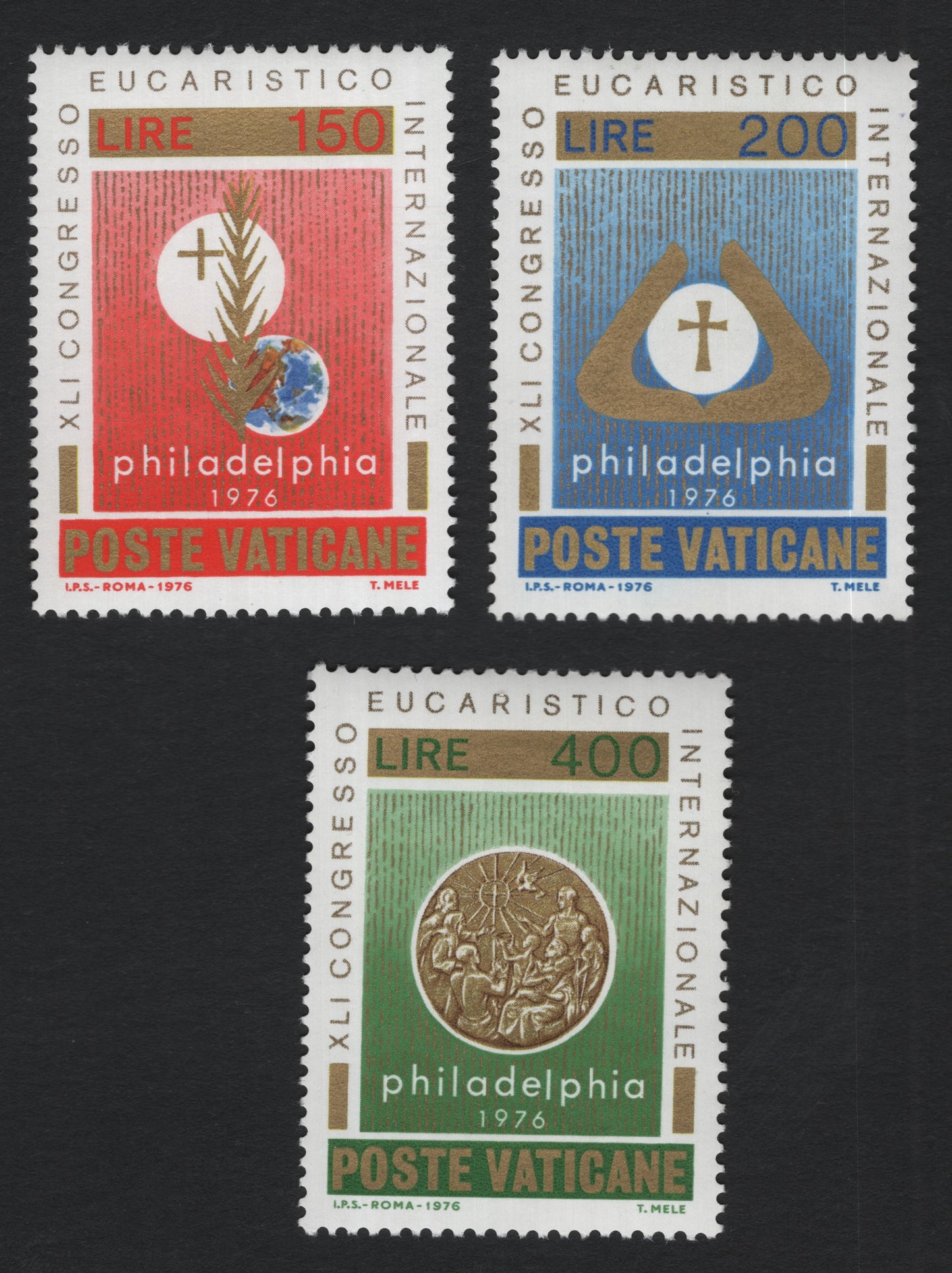 SCG10829 - Vatican City – 1976 International Eucharistic Congress (Philadelphia) Stamp