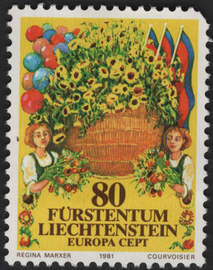 SCG12111 - Liechtenstein 1981 Europa CEPT – Festival Celebrations (Fireworks & Harvest)