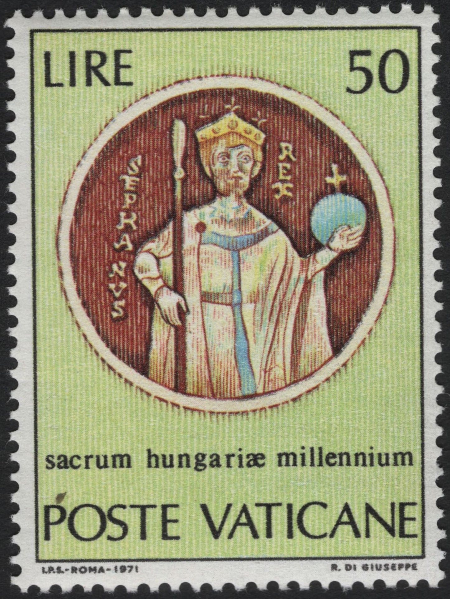SCG10331 - Vatican City 1971 – Millennium of Hungary Set (50L & 180L)