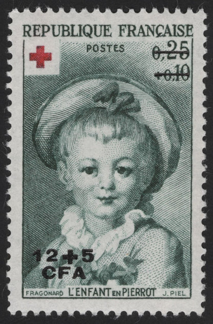 SCG12102 - France Red Cross Charity Stamps – Fragonard Art Series (CFA Overprint)