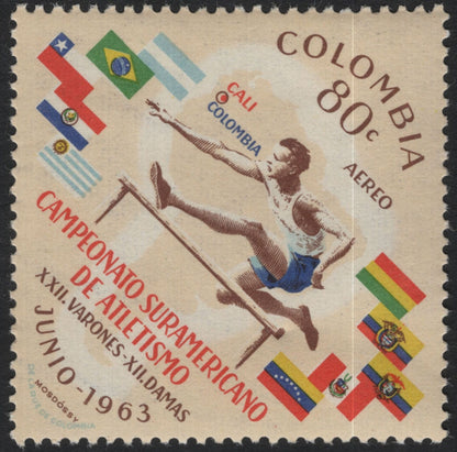SCG10828 - Colombia 1963 Airmail – South American Athletics Championship