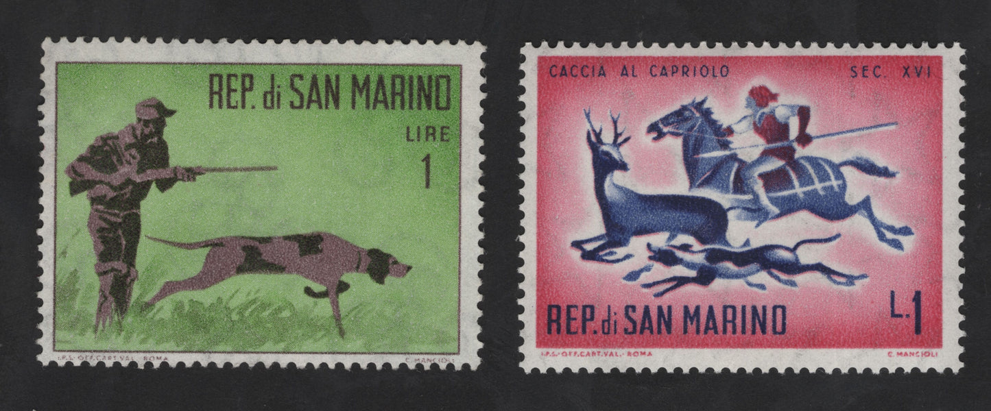SCG12262 - San Marino Hunting Traditions – Hunter and Roe Deer Hunt Set