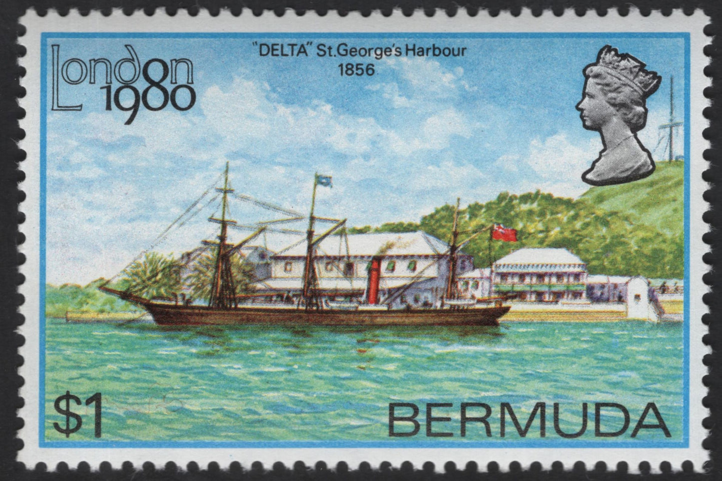 SCG12267 - Bermuda 1980 London 1980 Transport Heritage Commemorative Set