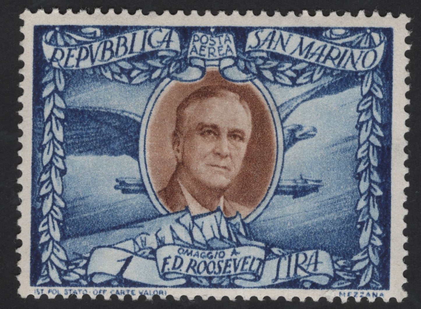 SCG12263 - San Marino Tribute to Franklin D. Roosevelt – Commemorative & Airmail Set