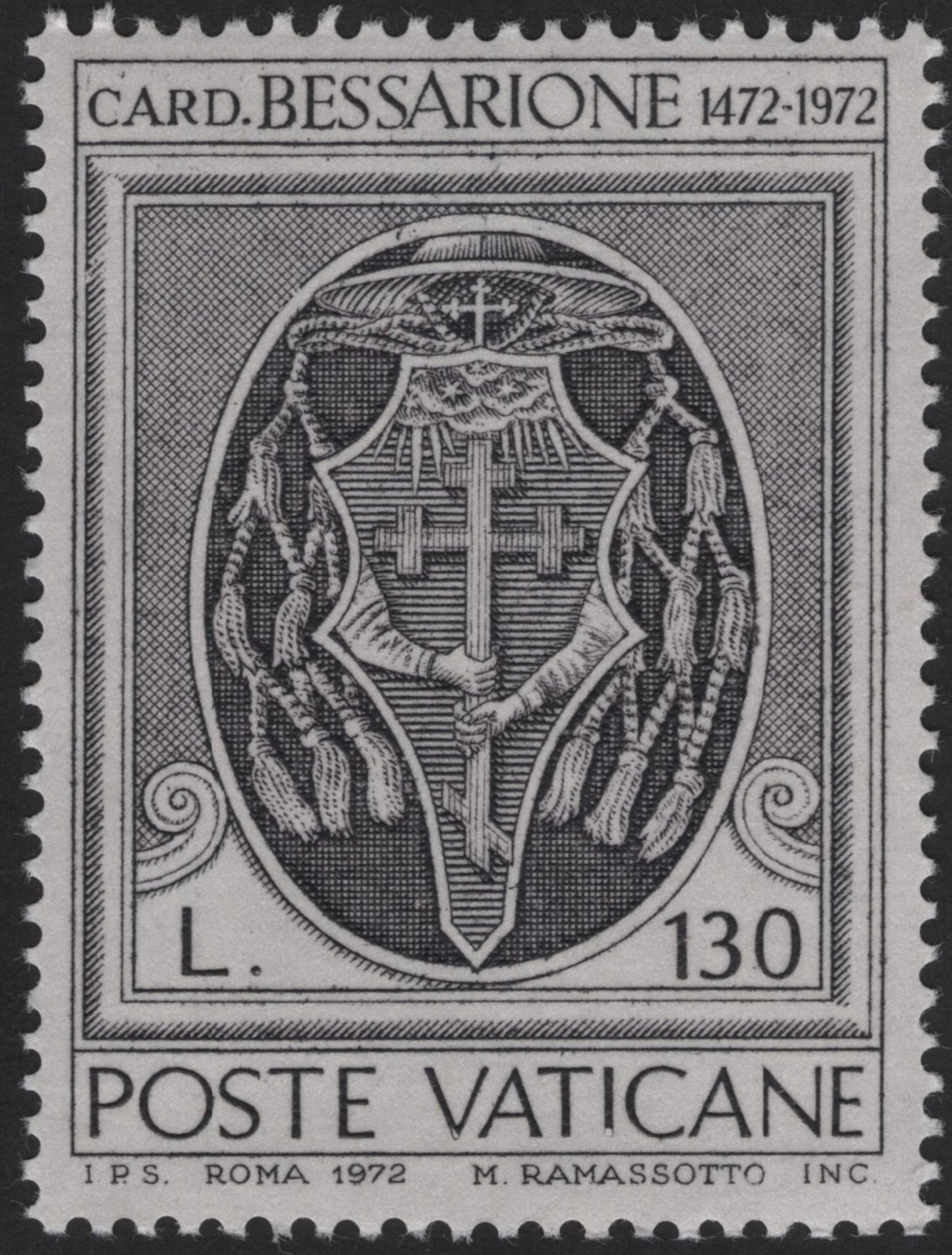 SCG12272 - Vatican City 1972 – Cardinal Bessarion (1472–1972) Commemorative Set