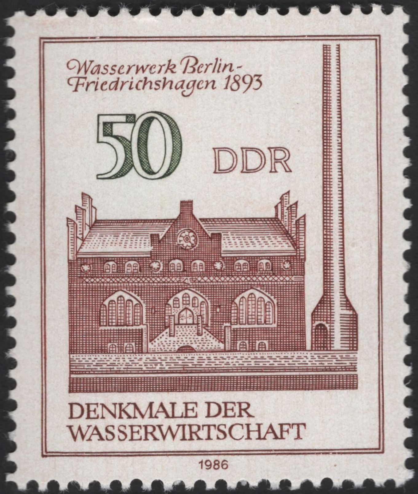 SCG12282 - East Germany (DDR) 1986 – Monuments of Water Management (Denkmäler der Wasserwirtschaft) – Set of 2