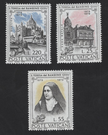 SCG12278 - Vatican City 1973 – St. Teresa of the Child Jesus Centenary Set (1873–1973)