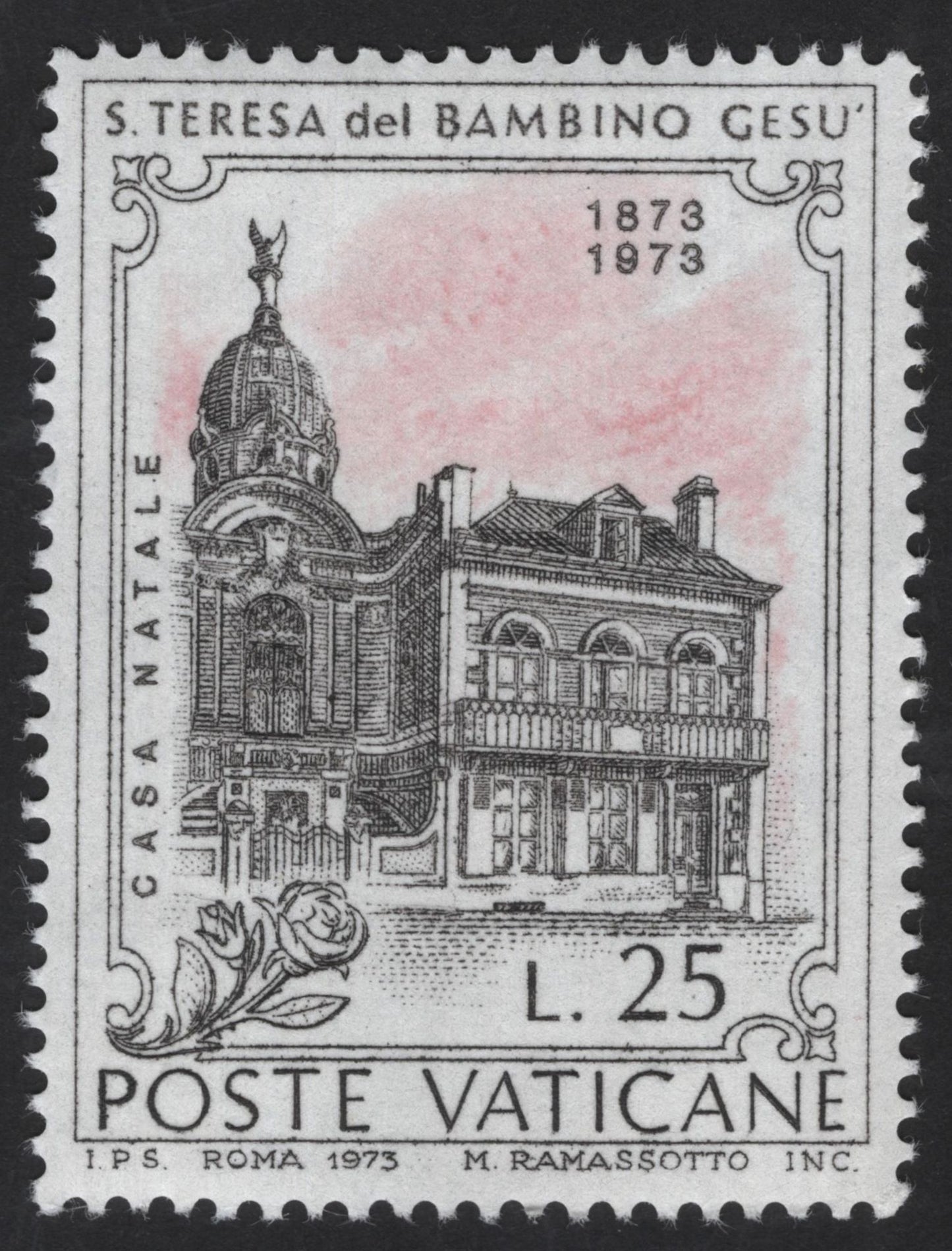 SCG12278 - Vatican City 1973 – St. Teresa of the Child Jesus Centenary Set (1873–1973)
