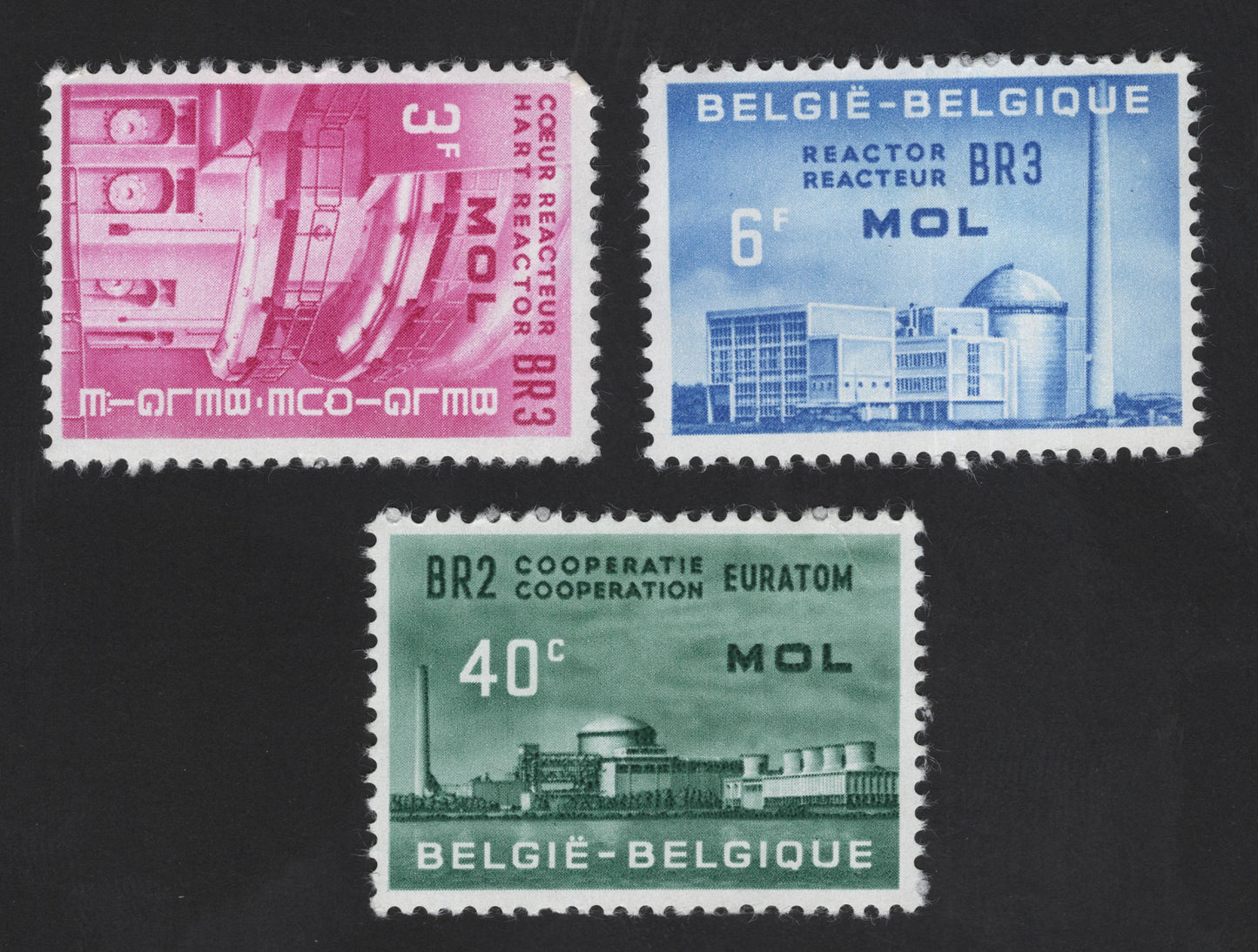 SCG12279 - Belgium 1958–1960 Nuclear Research Reactors – Mol & Euratom Set