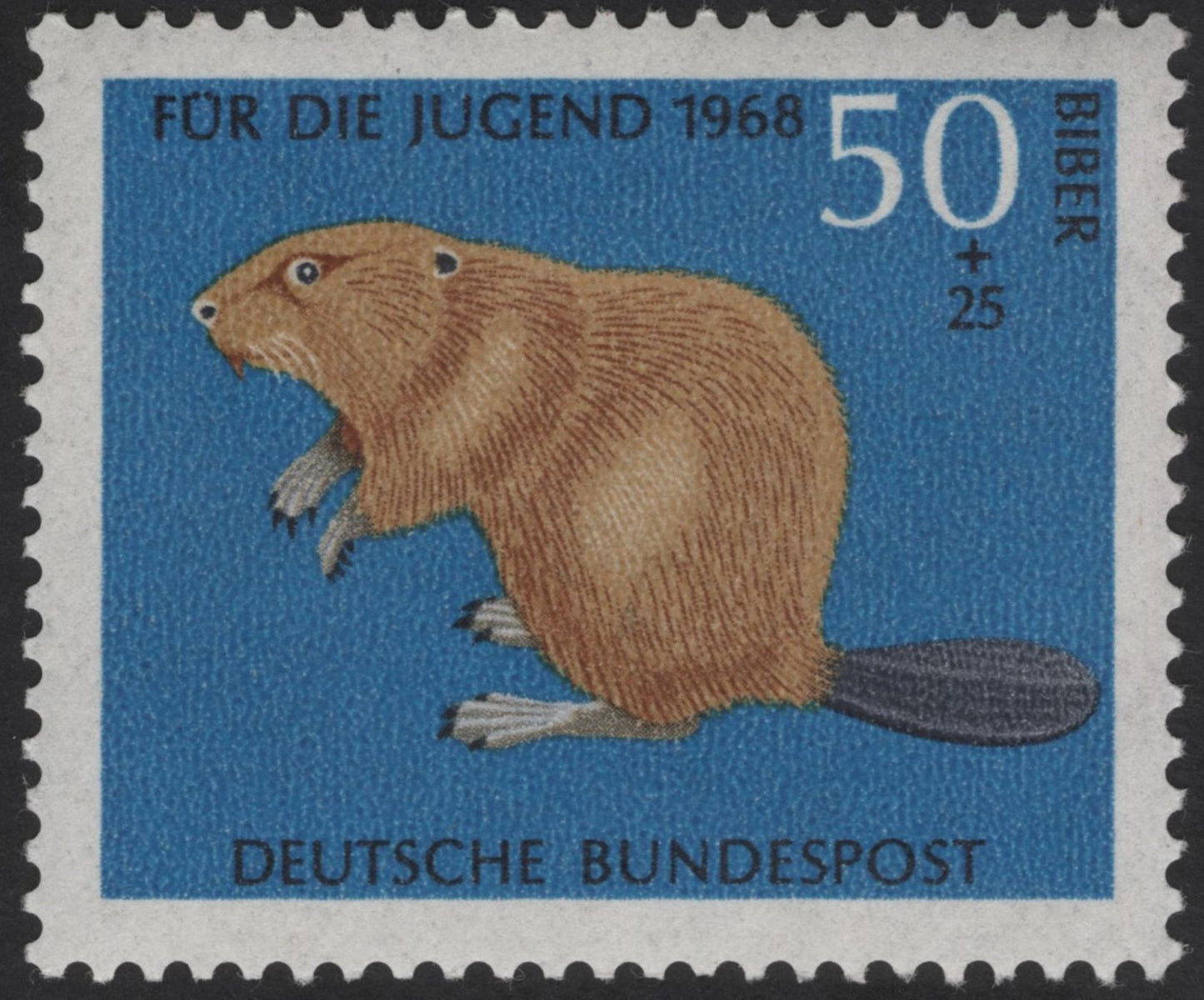SCG12291 - Germany 1967–1968 “Für die Jugend” Woodland Animals Semi-Postal Set