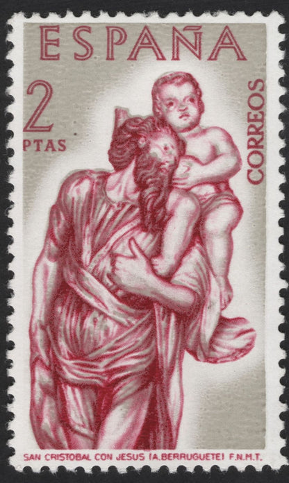 SCG12288 - Spain 1962 – Sacred Art Series (Berruguete Sculptures Set)