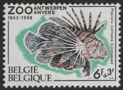 SCG12294 - Belgium 1968 – Antwerp Zoo 125th Anniversary Tropical Fish Set