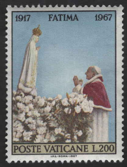 SCG12298 - Vatican City 1967 – Golden Jubilee of Fatima Apparitions Set (1917–1967)