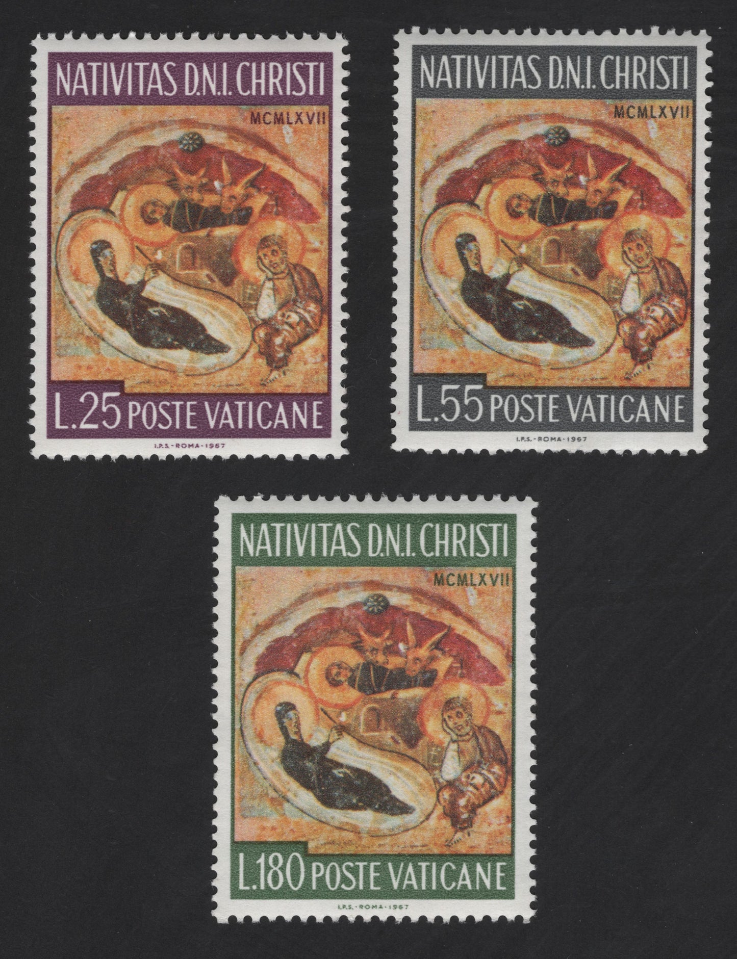 SCG12300 - Vatican City 1967 – “Nativitas D.N.I. Christi” Nativity Set