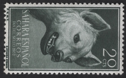 SCG12302 - Spanish Sahara 1957 – Day of the Stamp (Hyena Issue)