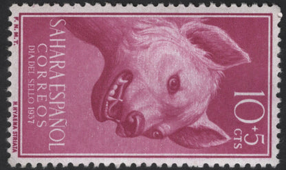SCG12302 - Spanish Sahara 1957 – Day of the Stamp (Hyena Issue)