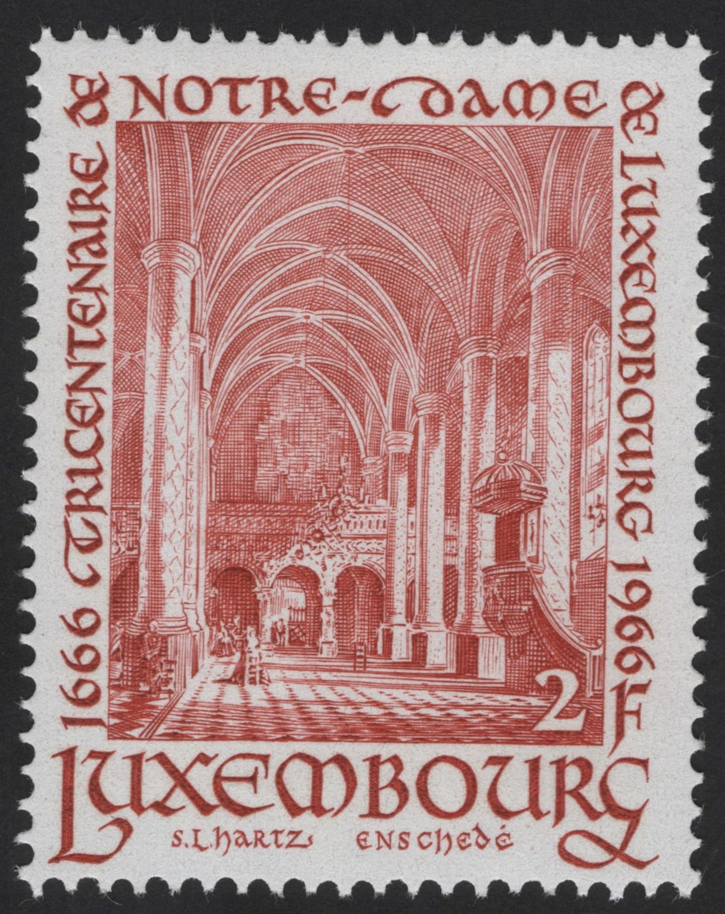 SCG12304 - Luxembourg 1966 Notre-Dame Cathedral Millennium Commemorative Set