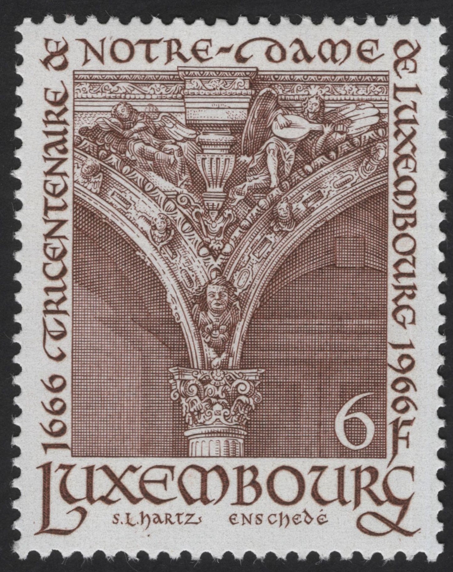 SCG12304 - Luxembourg 1966 Notre-Dame Cathedral Millennium Commemorative Set