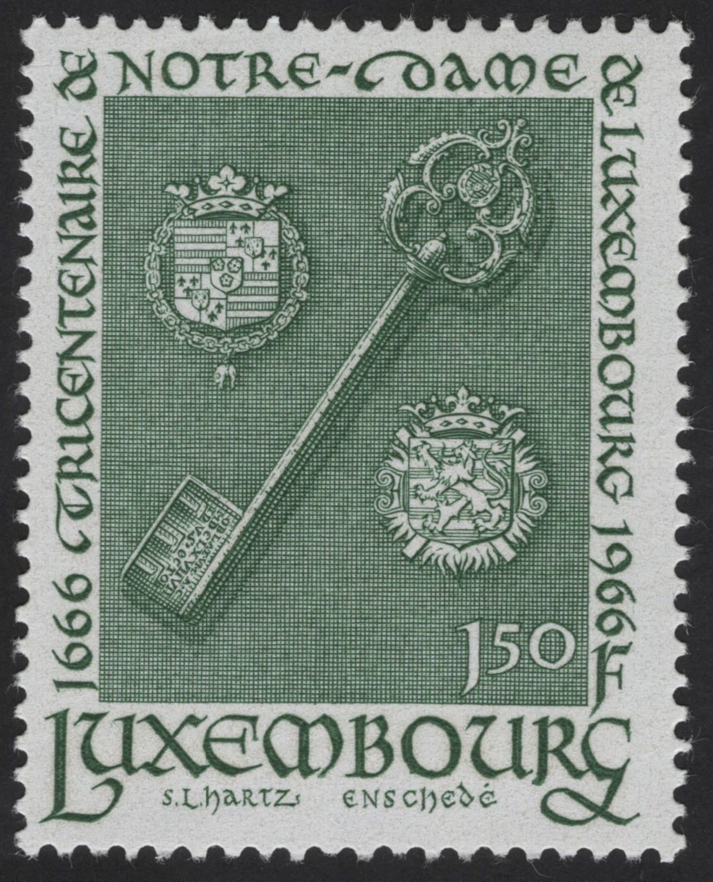 SCG12304 - Luxembourg 1966 Notre-Dame Cathedral Millennium Commemorative Set