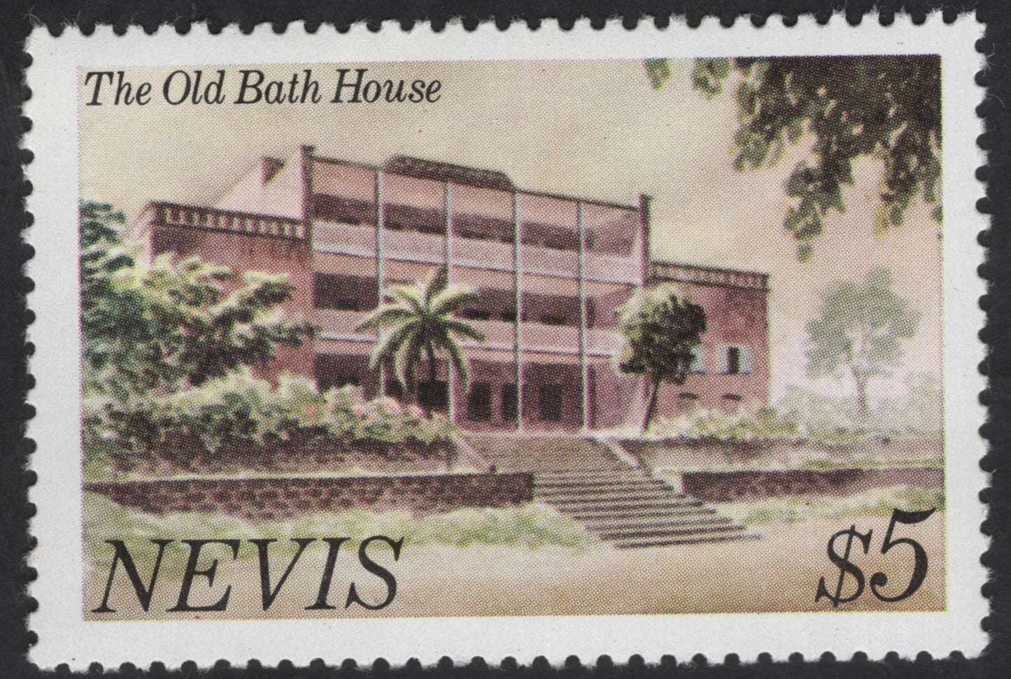 SCG12310 - Nevis Scenic & Heritage Landmarks Set – Beach, Dawn, Bath House & Fort Charles