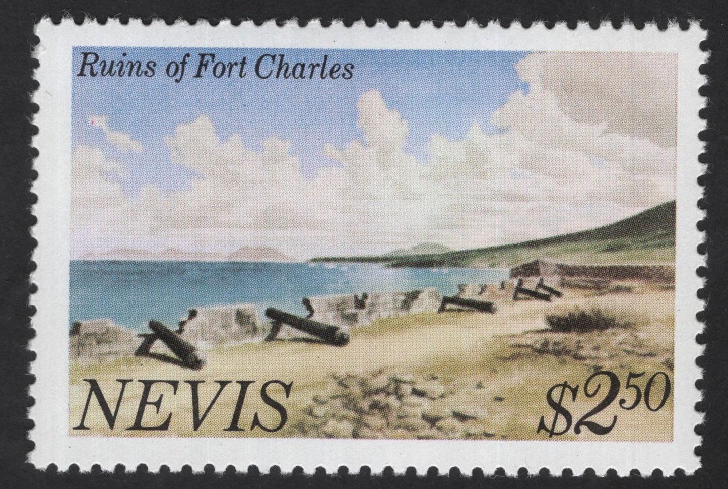 SCG12310 - Nevis Scenic & Heritage Landmarks Set – Beach, Dawn, Bath House & Fort Charles