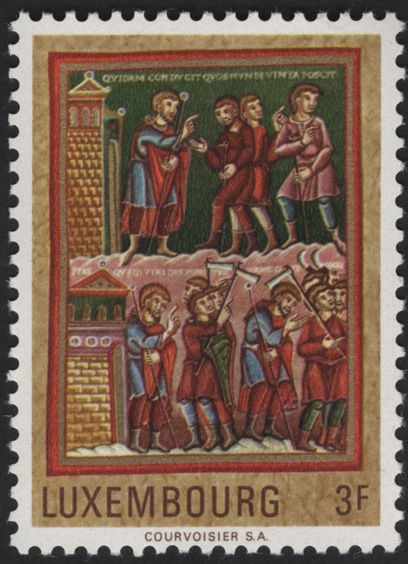 SCG12308 - Luxembourg 1966 – Medieval Illuminated Manuscripts Set