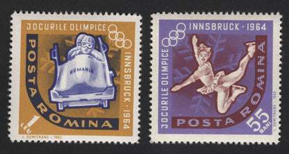 SCG12121 - Romania 1964 Innsbruck Winter Olympics Sports Pair