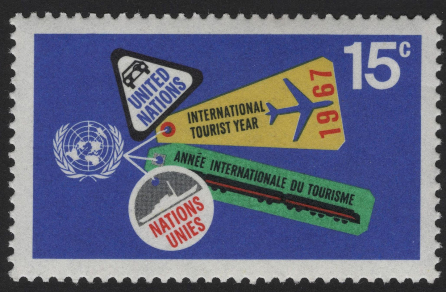 SCG12123 - United Nations 1967 International Tourist Year Commemorative Stamps