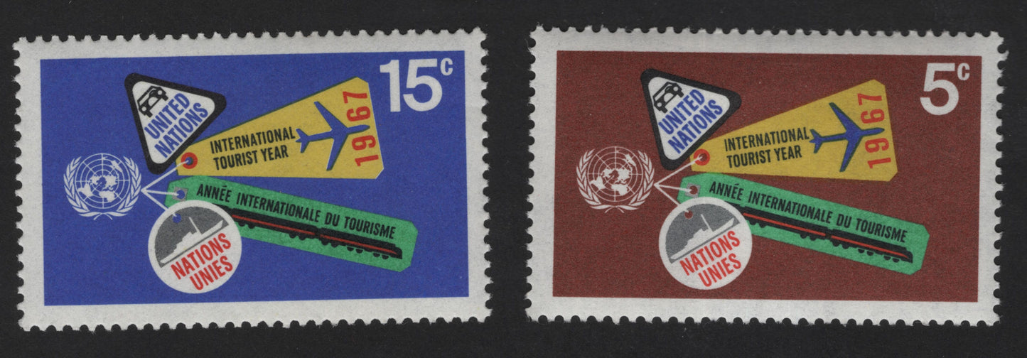 SCG12123 - United Nations 1967 International Tourist Year Commemorative Stamps
