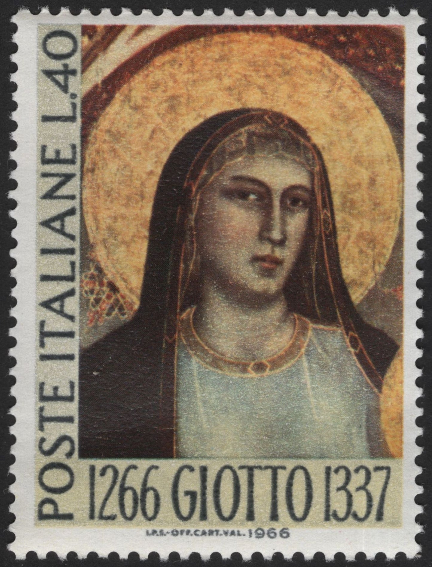 SCG12115 - Italy 1966 Renaissance Masters – Donatello and Giotto Art Stamp Pair