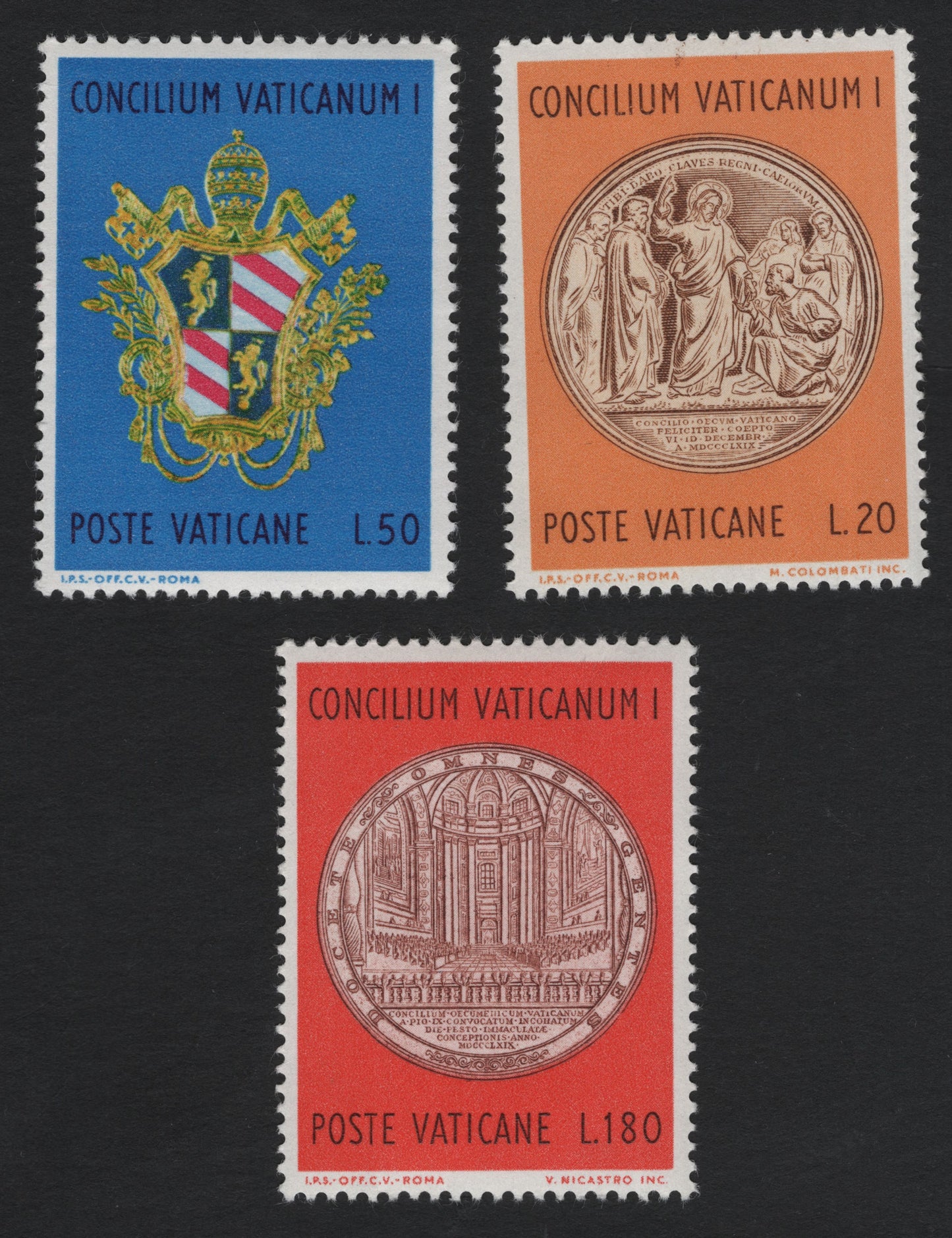 SCG10832 - Vatican City 1971 – First Vatican Council Centenary Set