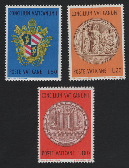 SCG10832 - Vatican City 1971 – First Vatican Council Centenary Set