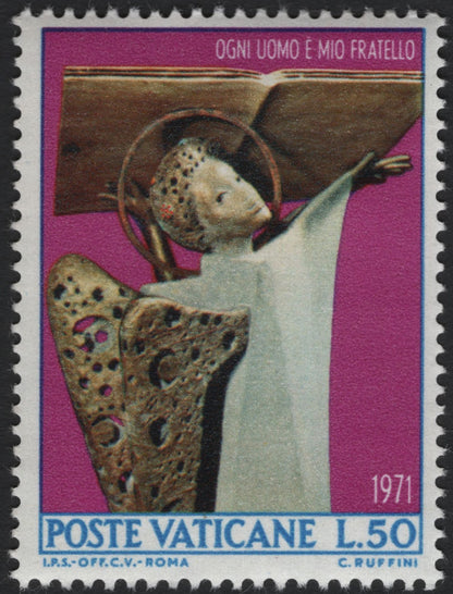 SCG10831 - Vatican City 1971 "Ogni Uomo è Mio Fratello" Angel Sculpture Pair