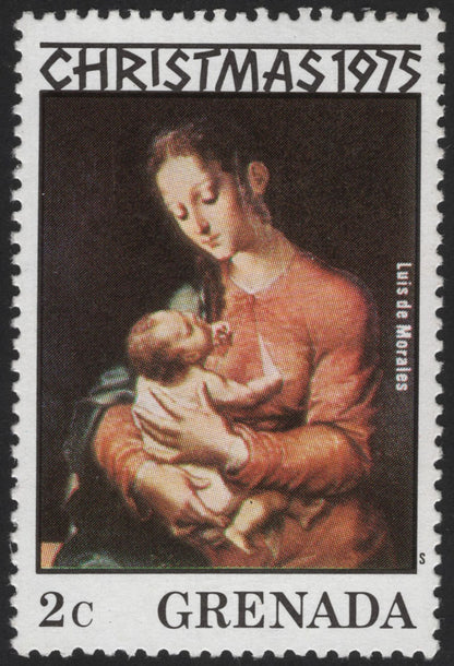 SCG12117 - Grenada 1975 Christmas – Madonna and Child Masterpiece Stamps
