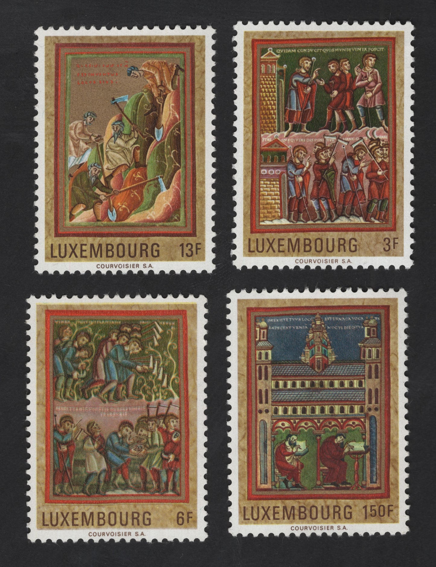 SCG12315 - Luxembourg 1966 Illuminated Manuscripts – Medieval Art Series