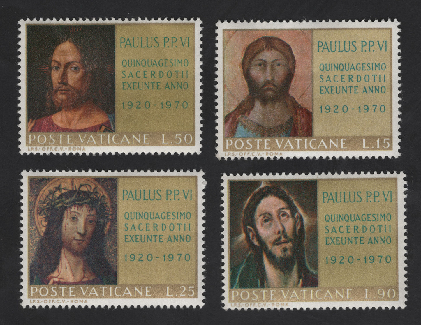 SCG12316 - Vatican City 1970 – Pope Paul VI 50th Priestly Jubilee Art Series