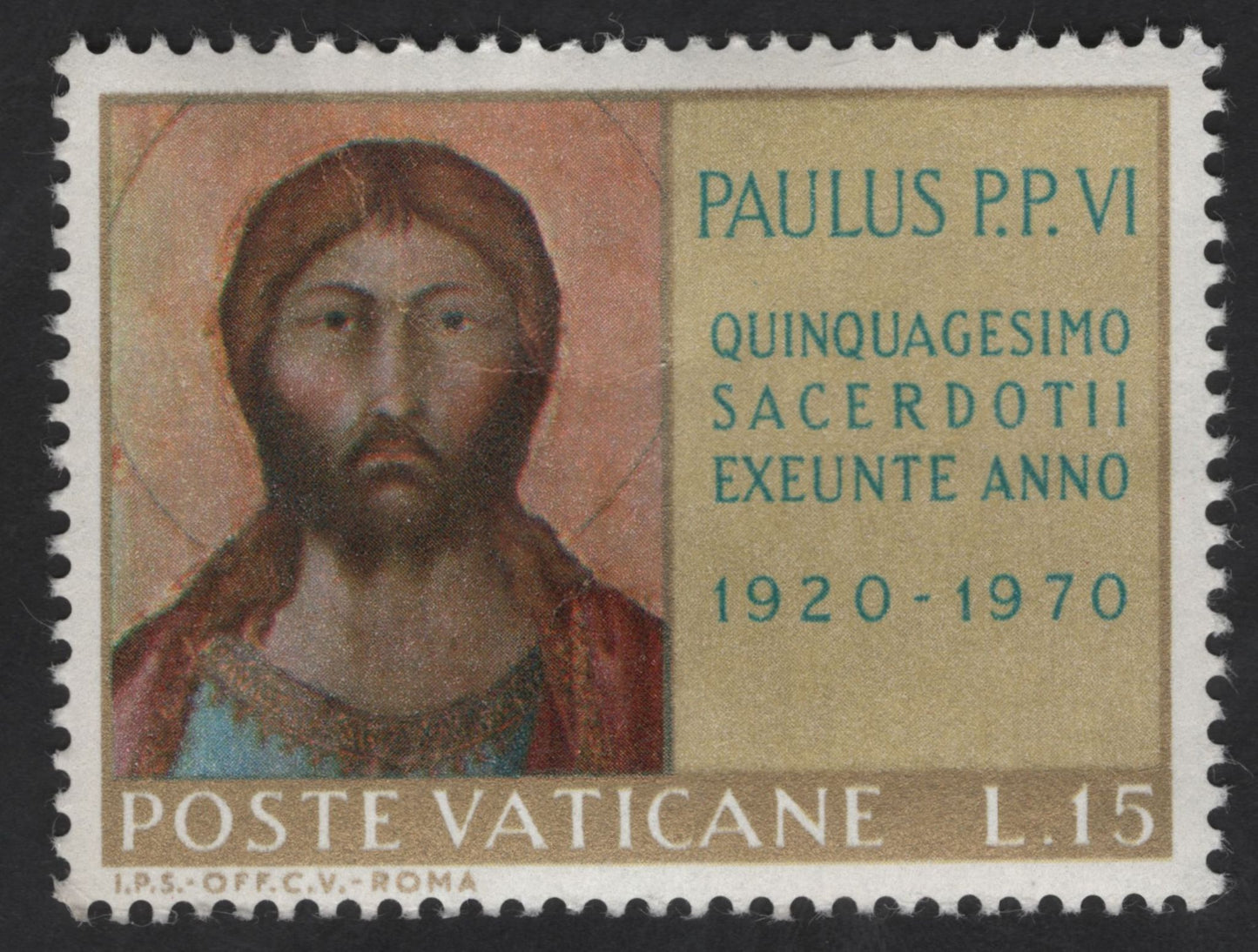 SCG12316 - Vatican City 1970 – Pope Paul VI 50th Priestly Jubilee Art Series