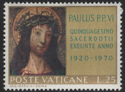 SCG12316 - Vatican City 1970 – Pope Paul VI 50th Priestly Jubilee Art Series