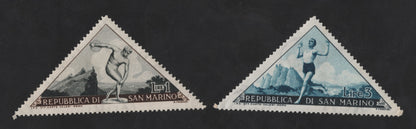 SCG12320 - San Marino 1952 Olympic Games – Triangular Athletic Pair