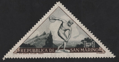 SCG12320 - San Marino 1952 Olympic Games – Triangular Athletic Pair