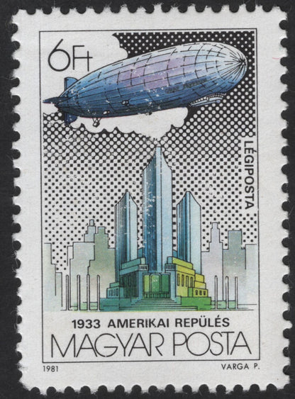 SCG12324 - Hungary 1981 – Historic Zeppelin Flights Commemorative Set