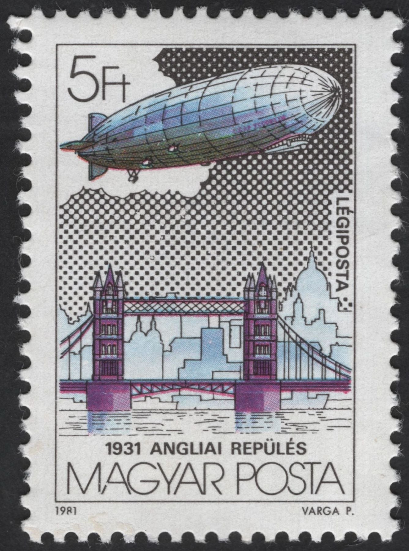 SCG12324 - Hungary 1981 – Historic Zeppelin Flights Commemorative Set
